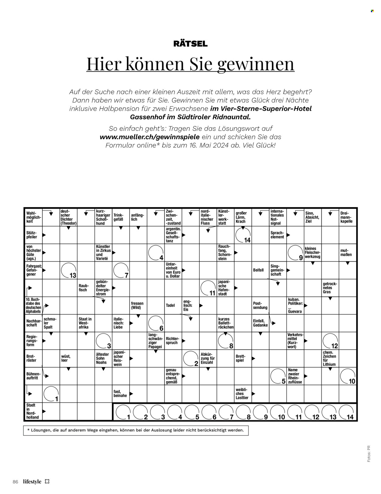 Volantino Müller. Pagina 86.