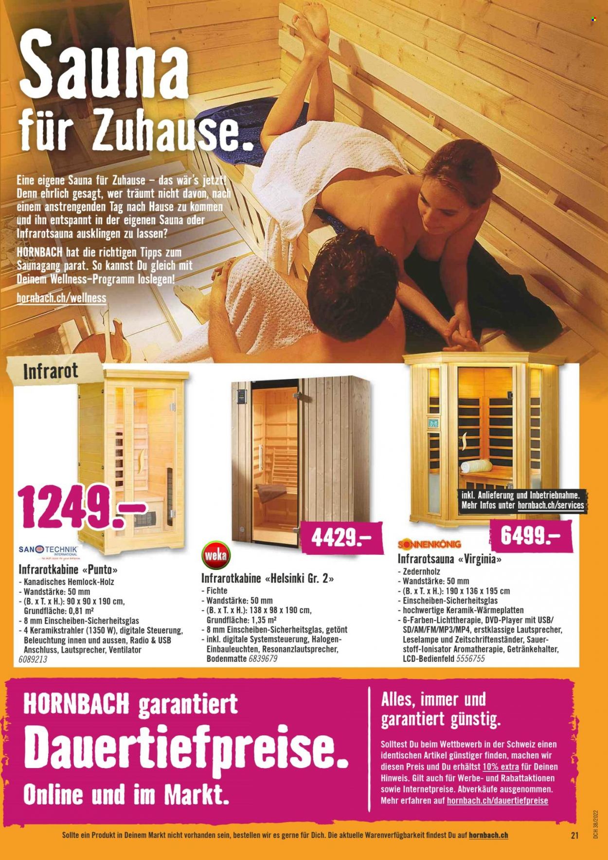 Volantino Hornbach - 20.9.2022 - 19.10.2022. Pagina 21.
