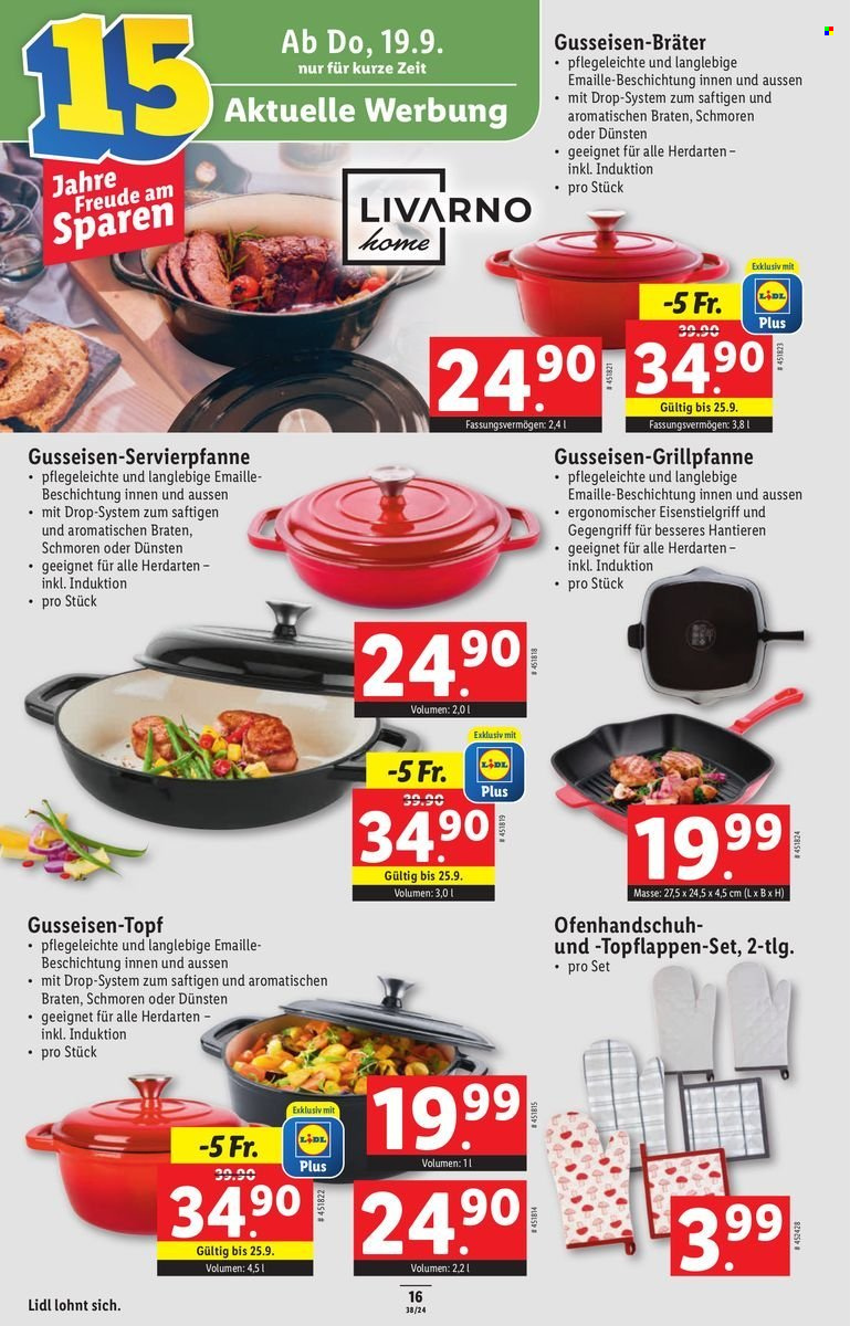 Volantino Lidl - 19.9.2024 - 25.9.2024. Pagina 16.