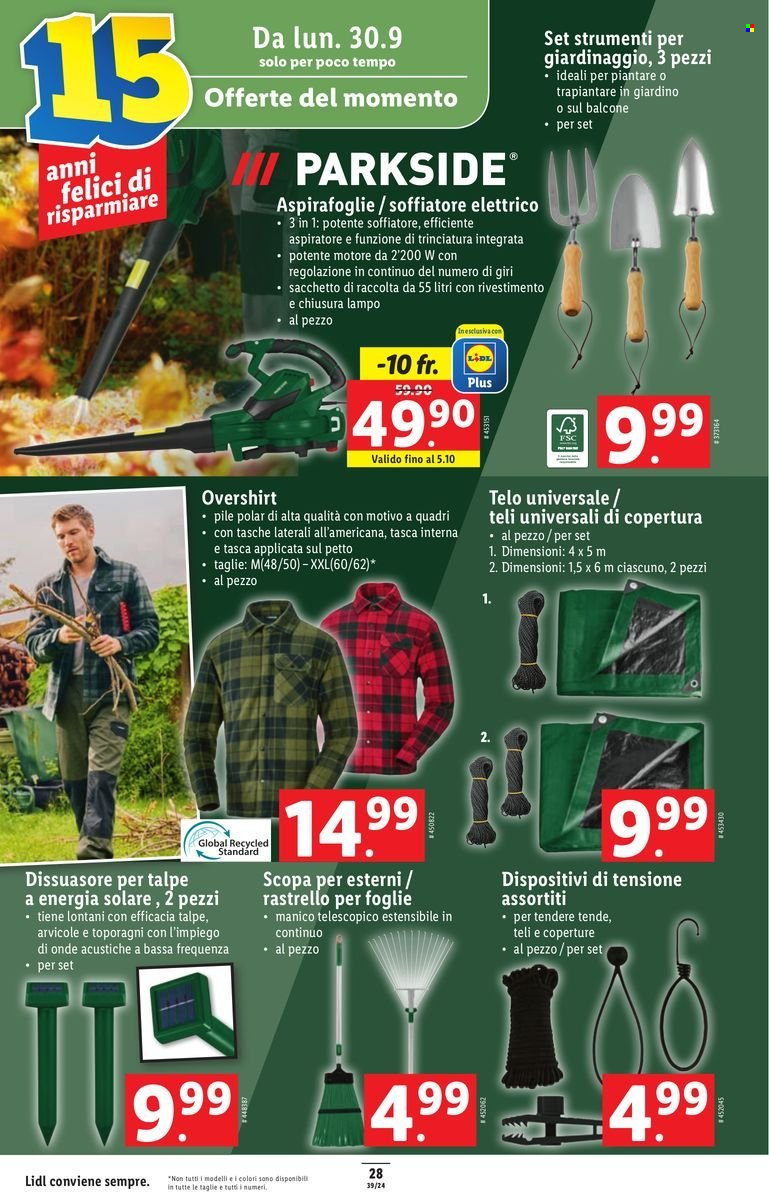 Volantino Lidl - 26.9.2024 - 2.10.2024. Pagina 28.