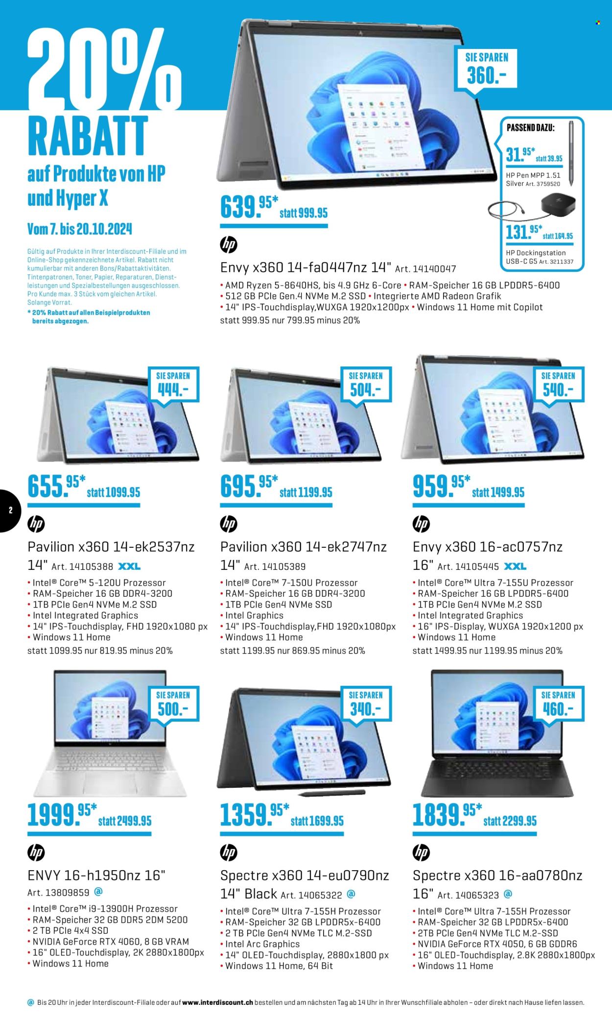 Volantino Interdiscount - 7.10.2024 - 20.10.2024. Pagina 2.