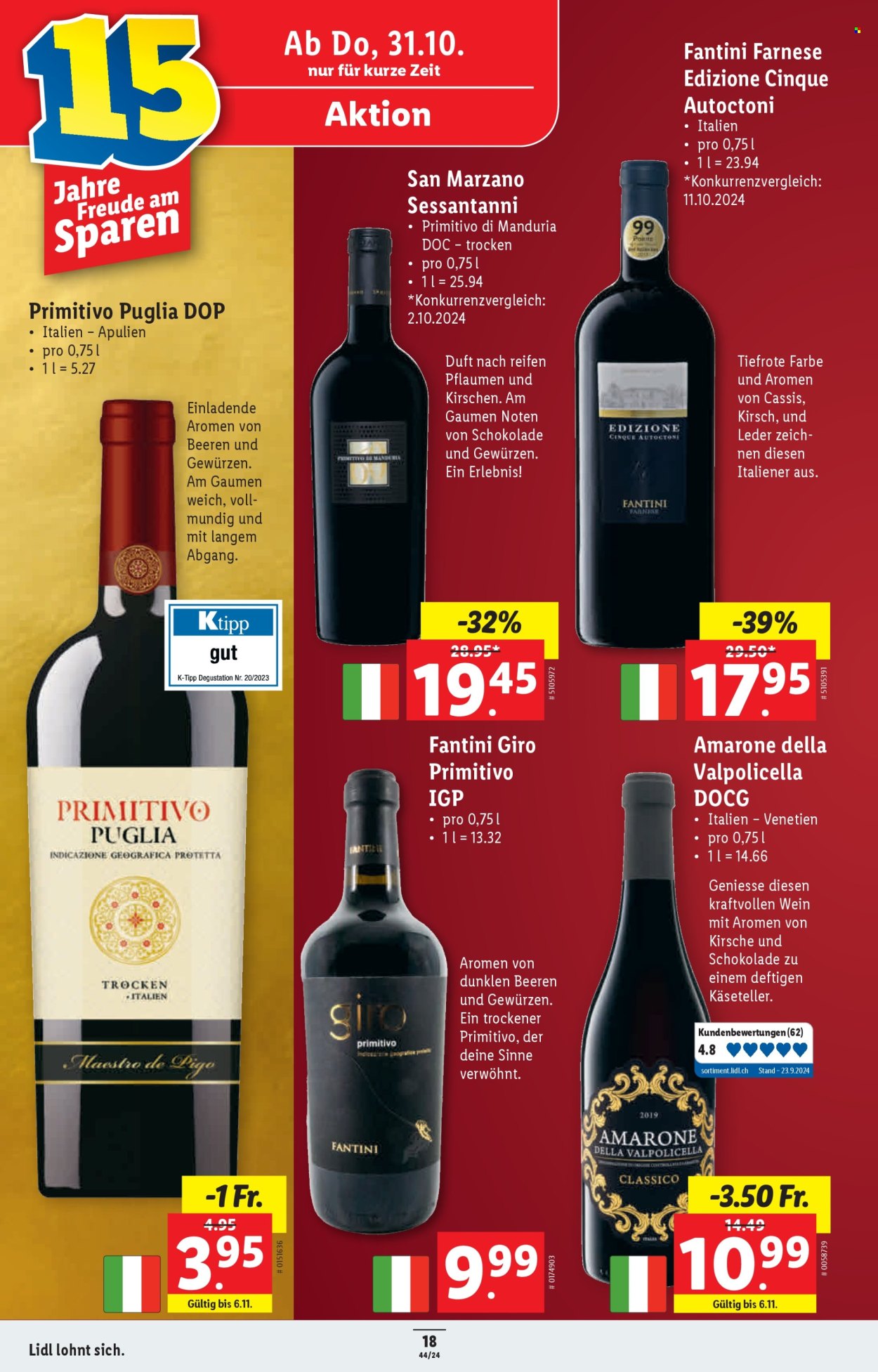 Volantino Lidl - 31.10.2024 - 6.11.2024. Pagina 18.