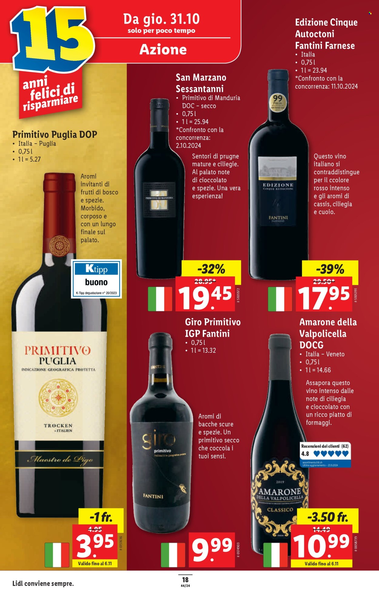 Volantino Lidl - 31.10.2024 - 6.11.2024. Pagina 18.