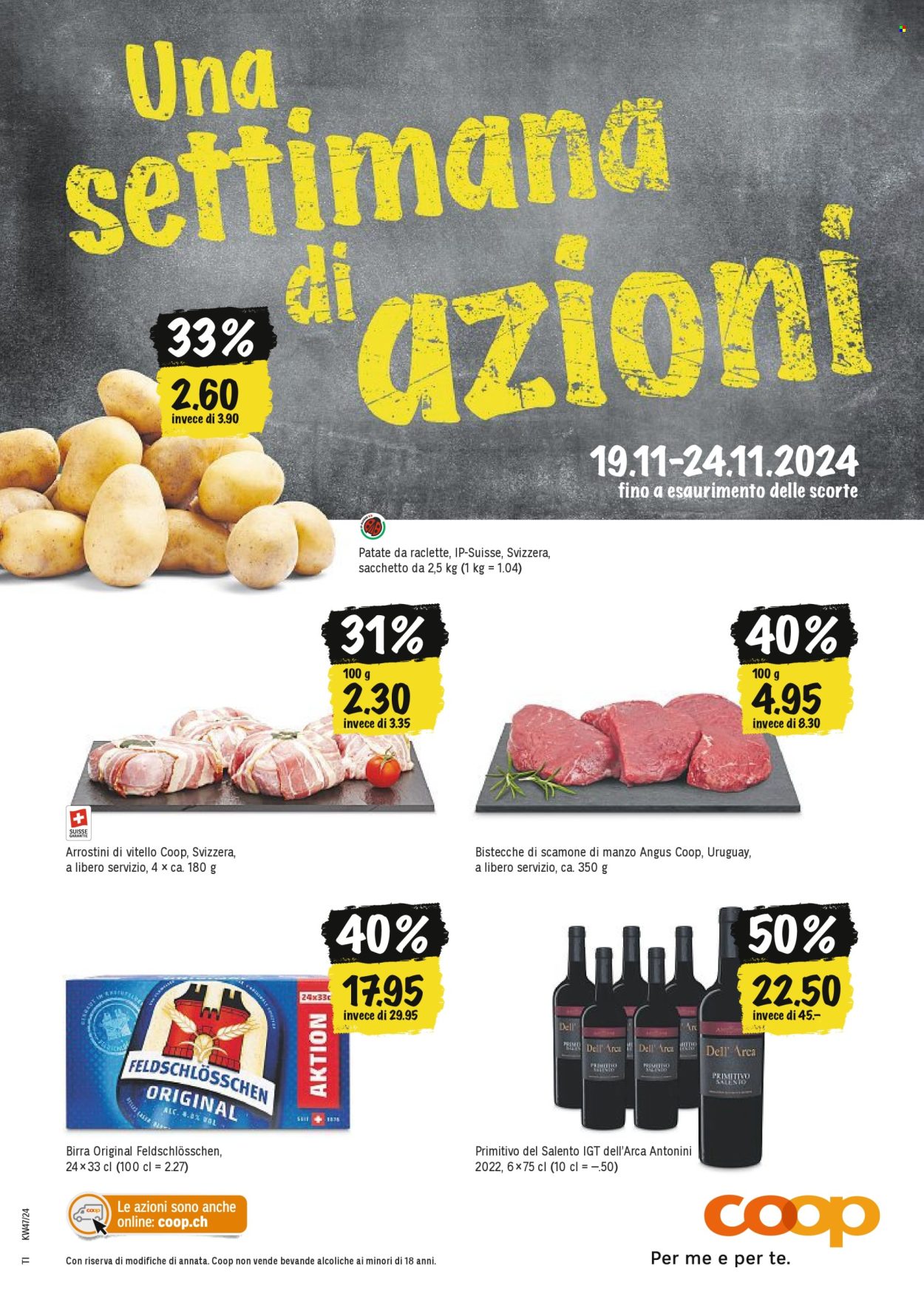 Volantino Coop - 19.11.2024 - 24.11.2024. Pagina 1.