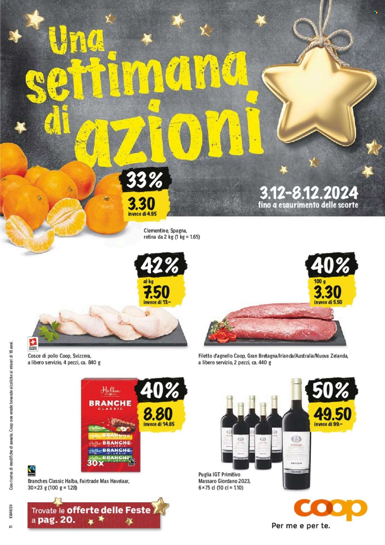 Volantino Coop - 3.12.2024 - 8.12.2024. Pagina 1.