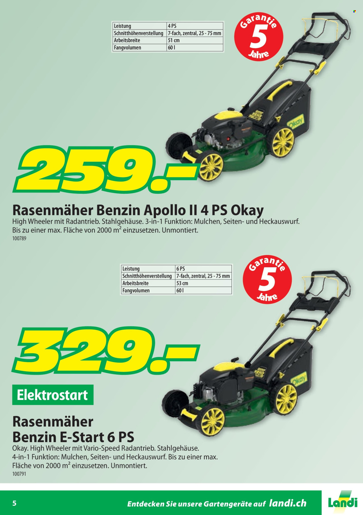 Volantino Landi. Pagina 5.