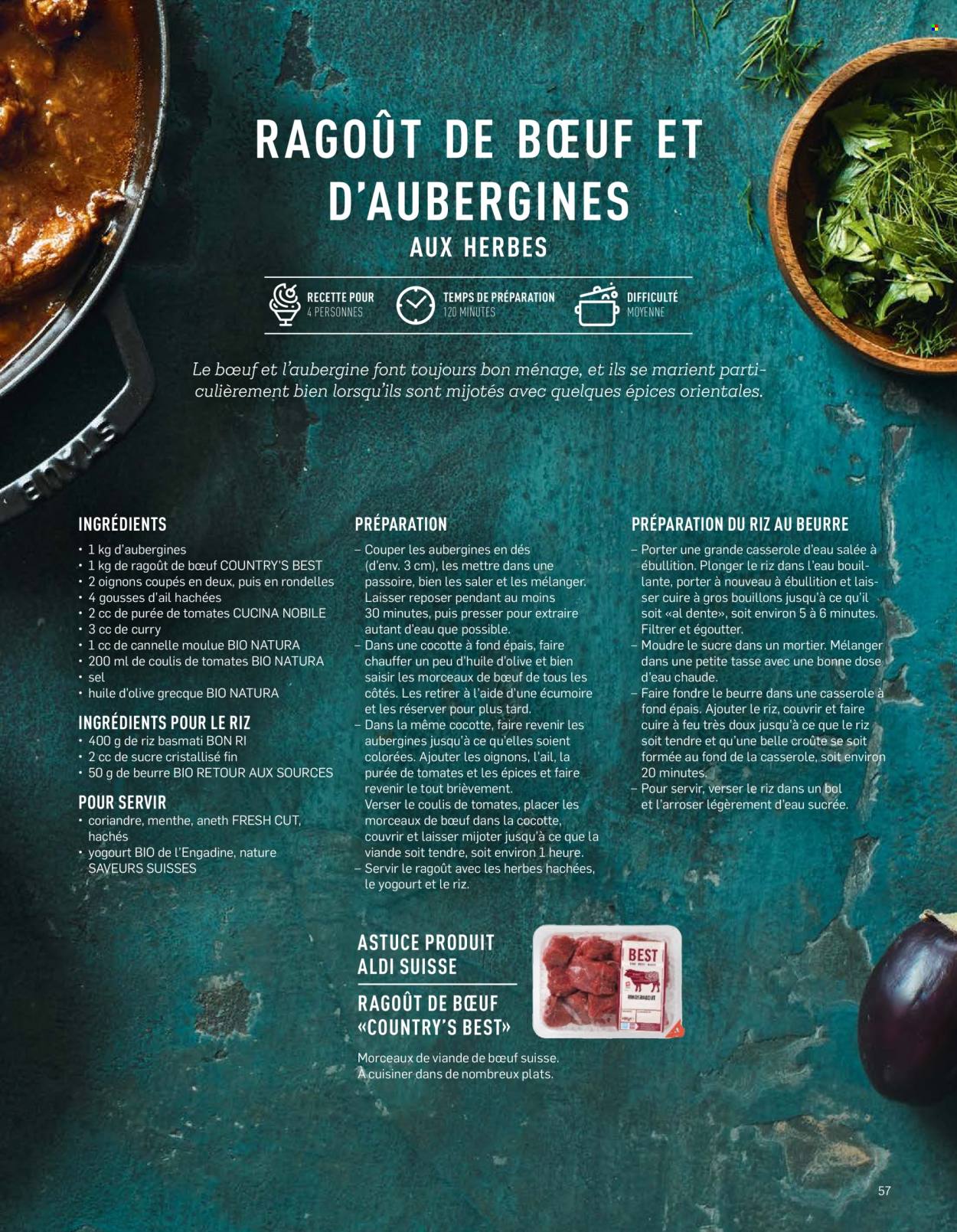 Volantino Aldi. Pagina 57.