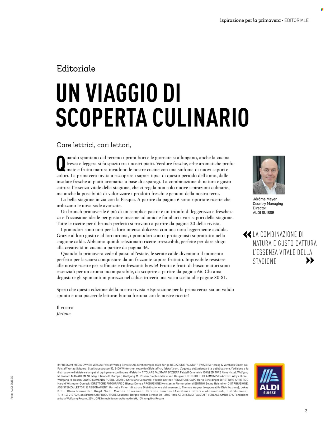 Volantino Aldi. Pagina 3.
