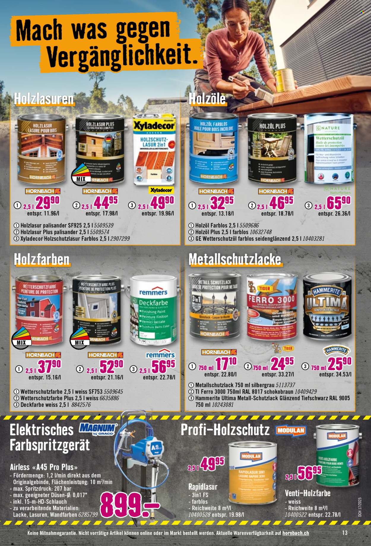 Volantino Hornbach - 23.4.2025 - 20.5.2025. Pagina 13.
