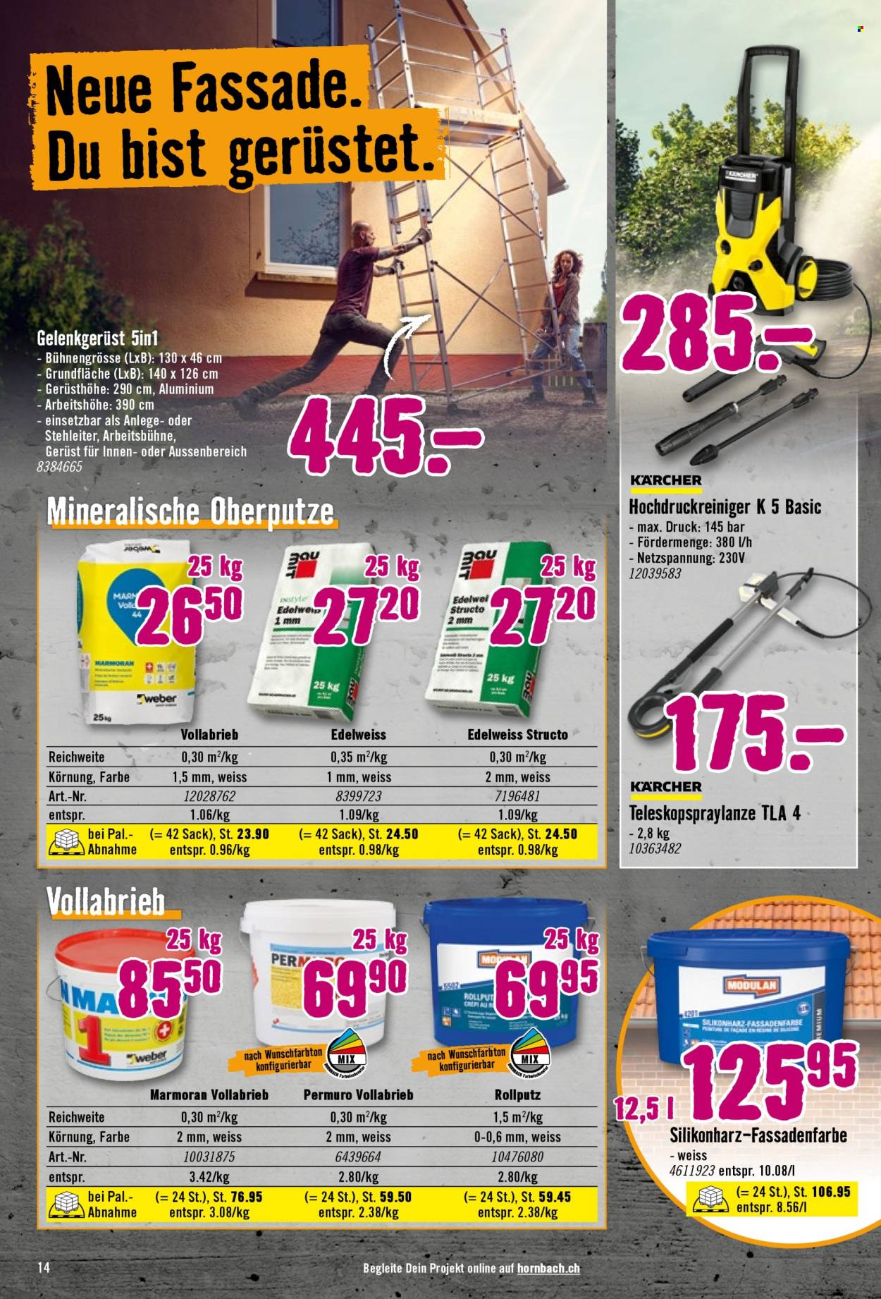 Volantino Hornbach - 23.4.2025 - 20.5.2025. Pagina 14.