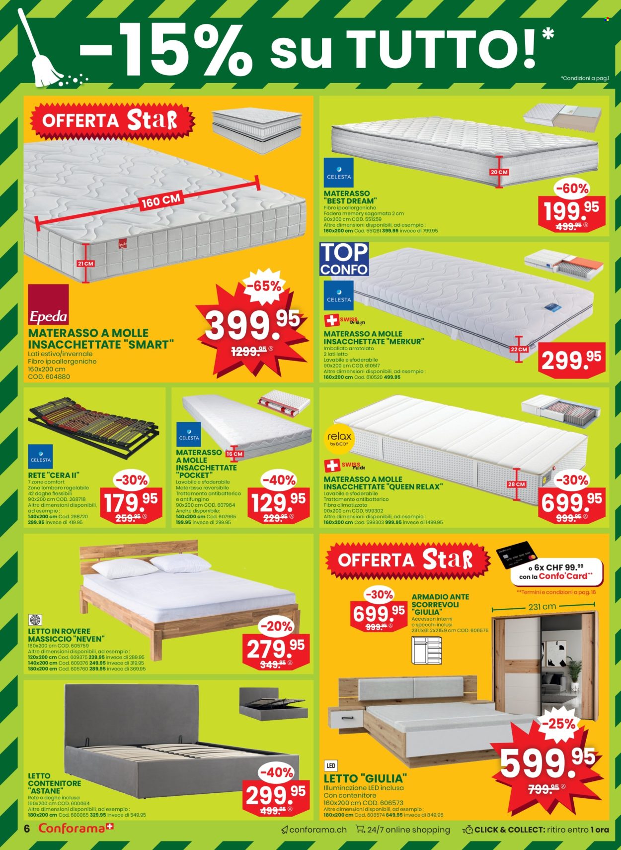 Volantino Conforama - 30.4.2025 - 13.5.2025. Pagina 6.