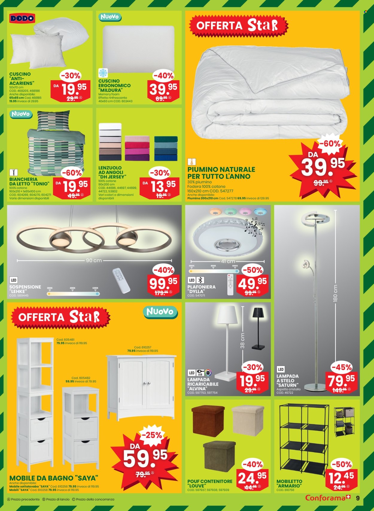 Volantino Conforama - 30.4.2025 - 13.5.2025. Pagina 9.
