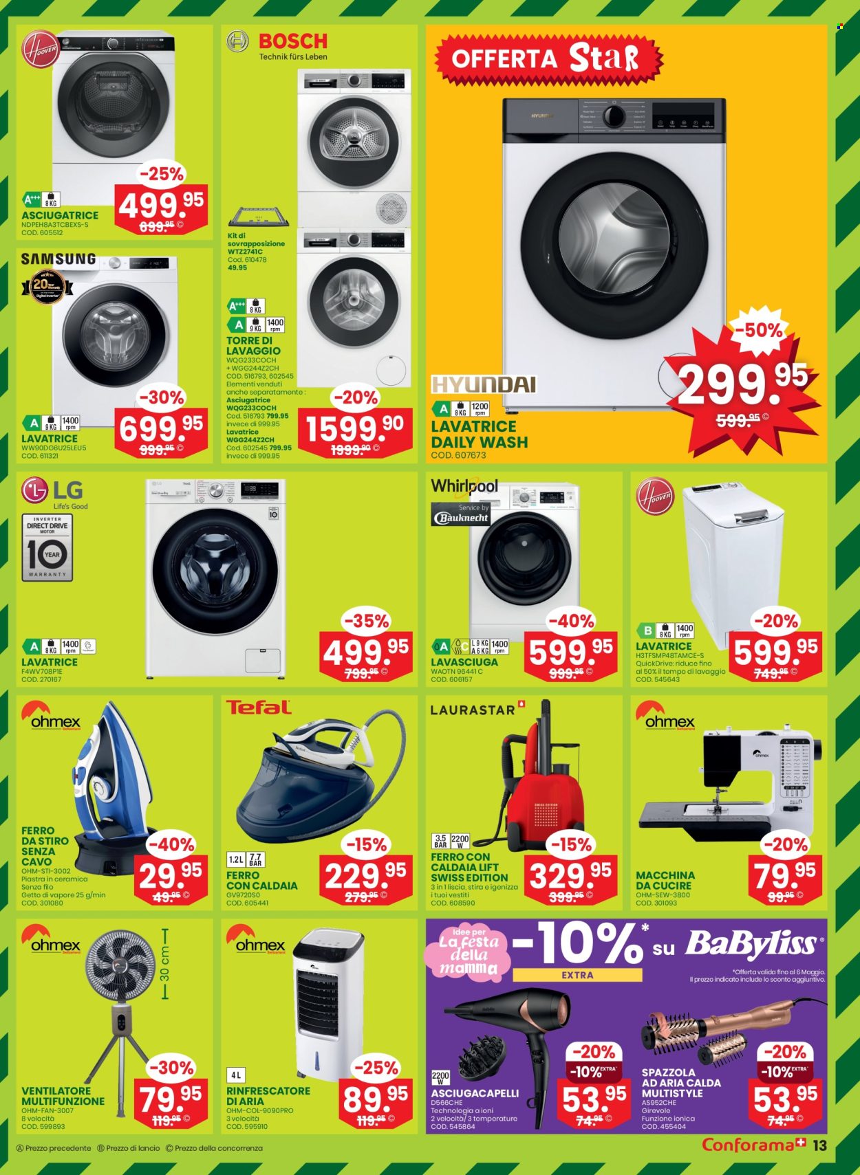 Volantino Conforama - 30.4.2025 - 13.5.2025. Pagina 13.