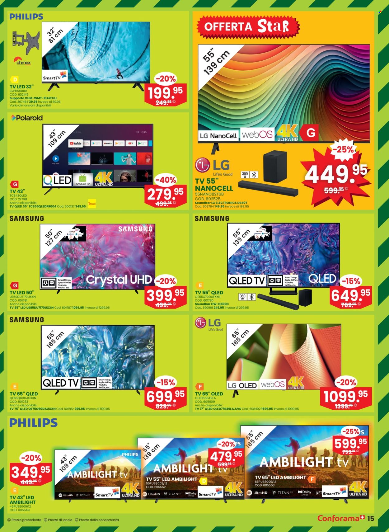 Volantino Conforama - 30.4.2025 - 13.5.2025. Pagina 15.