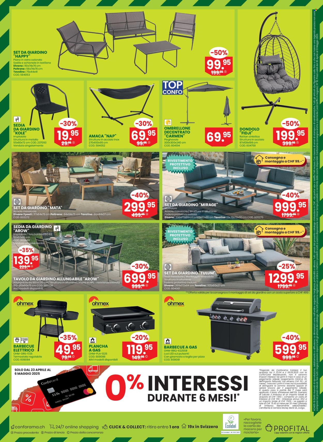Volantino Conforama - 30.4.2025 - 13.5.2025. Pagina 16.