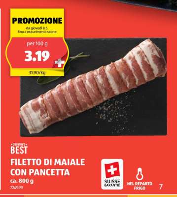 FILETTO DI MAIALE CON PANCETTA