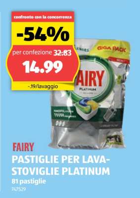 FAIRY PASTIGLIE PER LAVASTOVIGLIE PLATINUM