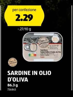 SARDINE IN OLIO D’OLIVA