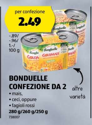 BONDUELLE CONFEZIONE DA 2