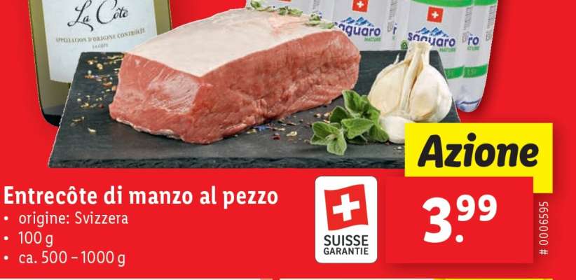 Entrecôte di manzo al pezzo