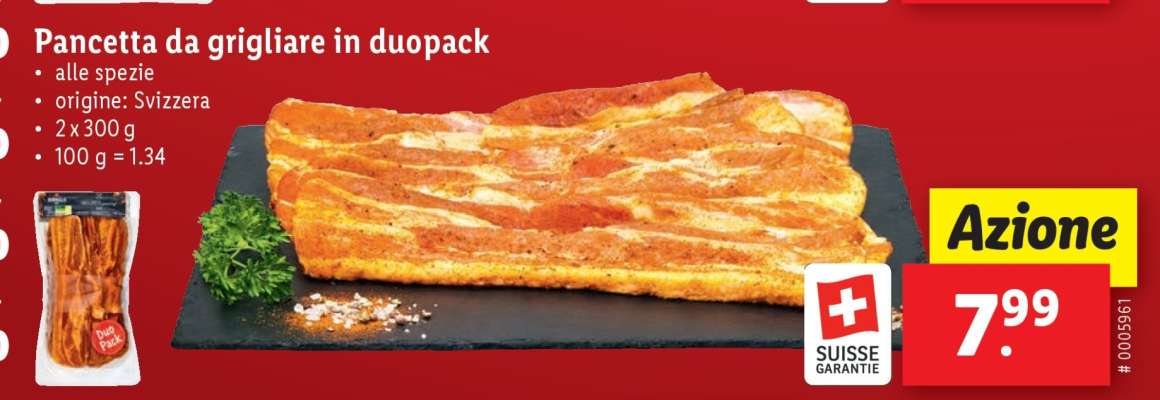 Pancetta da grigliare in duopack