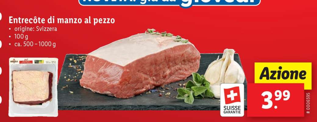 Entrecôte di manzo al pezzo