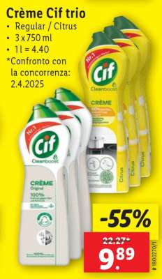Crème Cif trio
