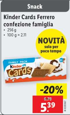 Kinder Cards Ferrero confezione famiglia