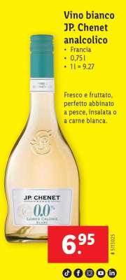 Vino bianco JP. Chenet analcolico