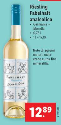 Riesling Fabelhaft analcolico