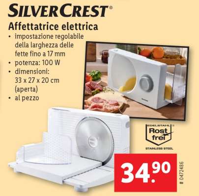 SilverCrest Affettatrice elettrica