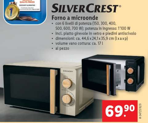 SilverCrest Forno a microonde