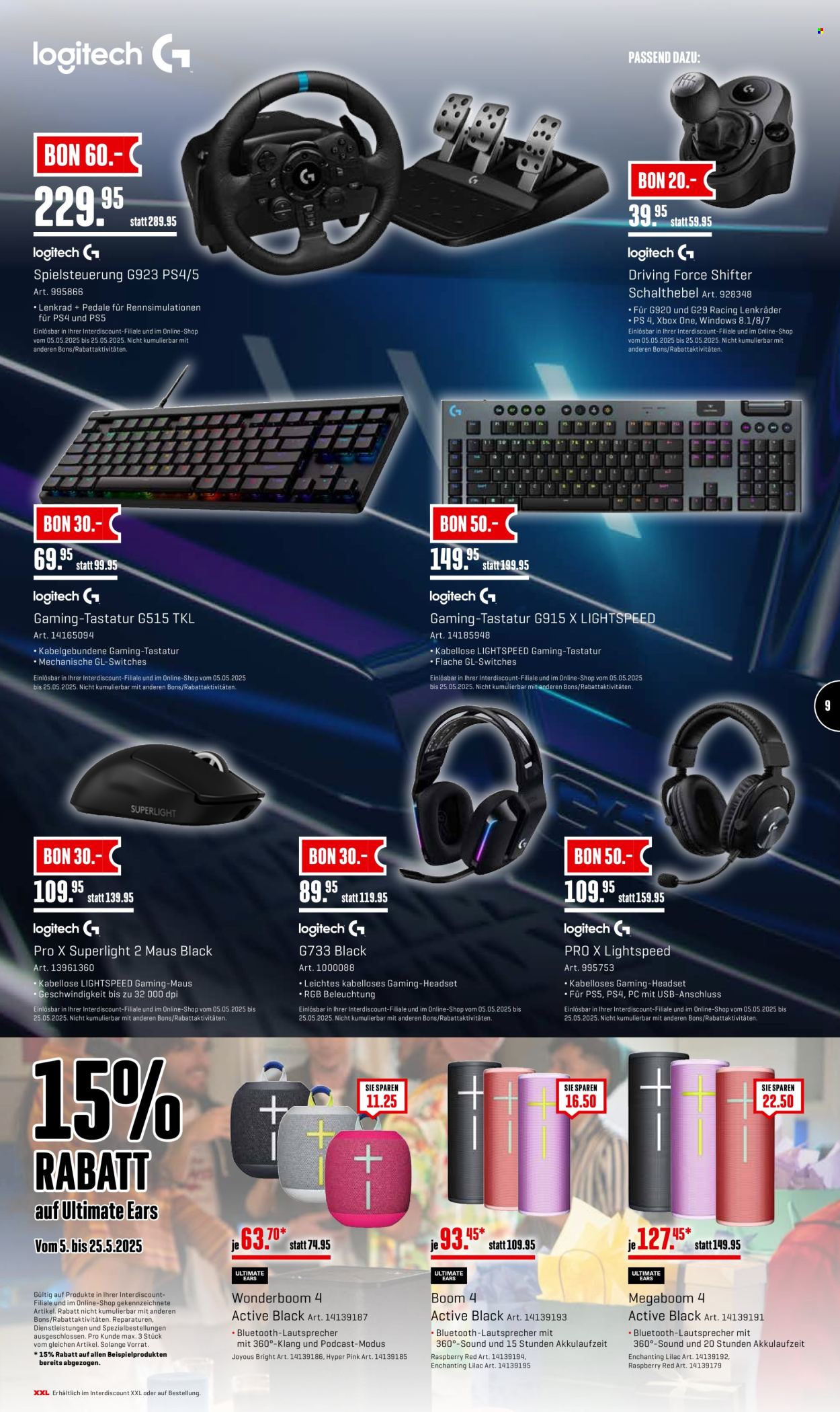 Volantino Interdiscount - 5.5.2025 - 25.5.2025. Pagina 9.