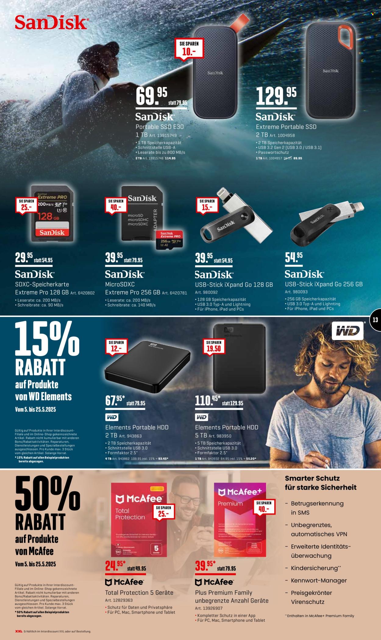 Volantino Interdiscount - 5.5.2025 - 25.5.2025. Pagina 13.