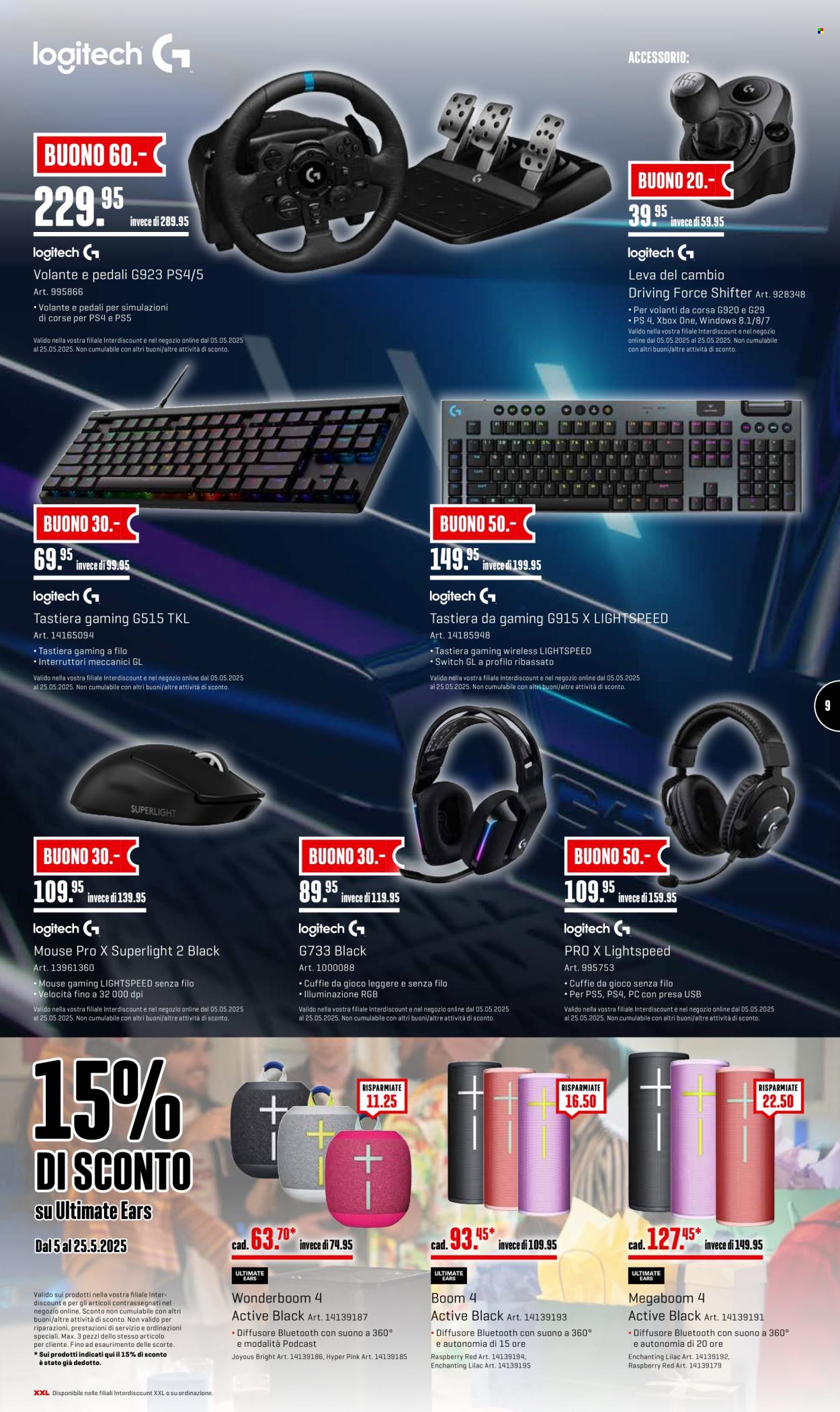 Volantino Interdiscount - 5.5.2025 - 25.5.2025. Pagina 9.