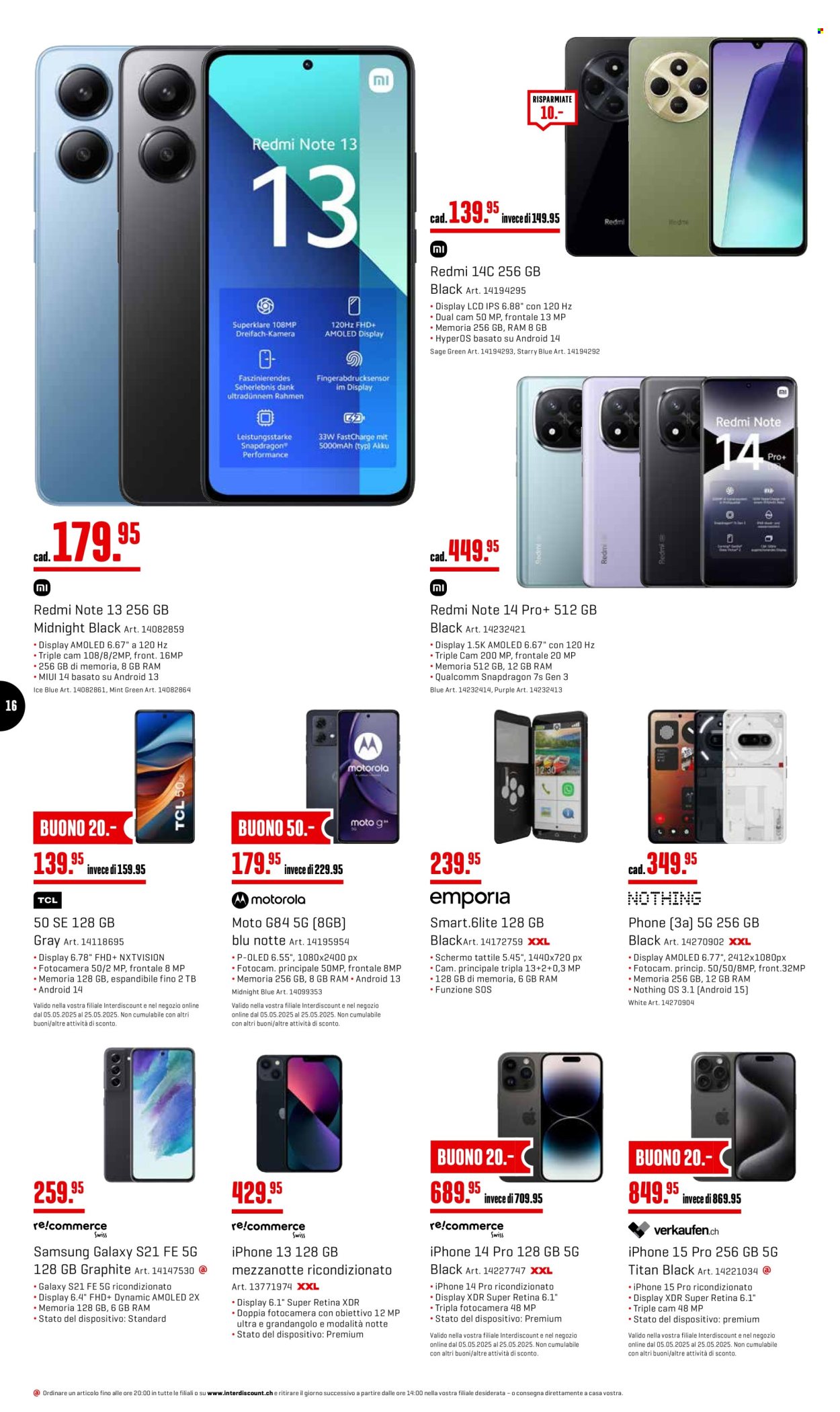 Volantino Interdiscount - 5.5.2025 - 25.5.2025. Pagina 16.