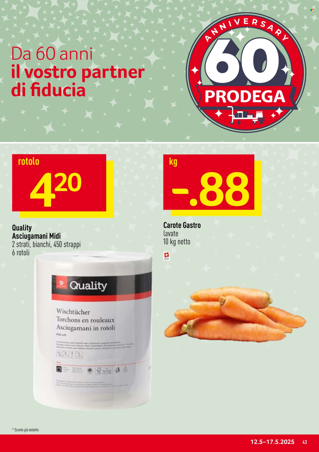 Volantino Prodega - 12.5.2025 - 17.5.2025. Pagina 43.