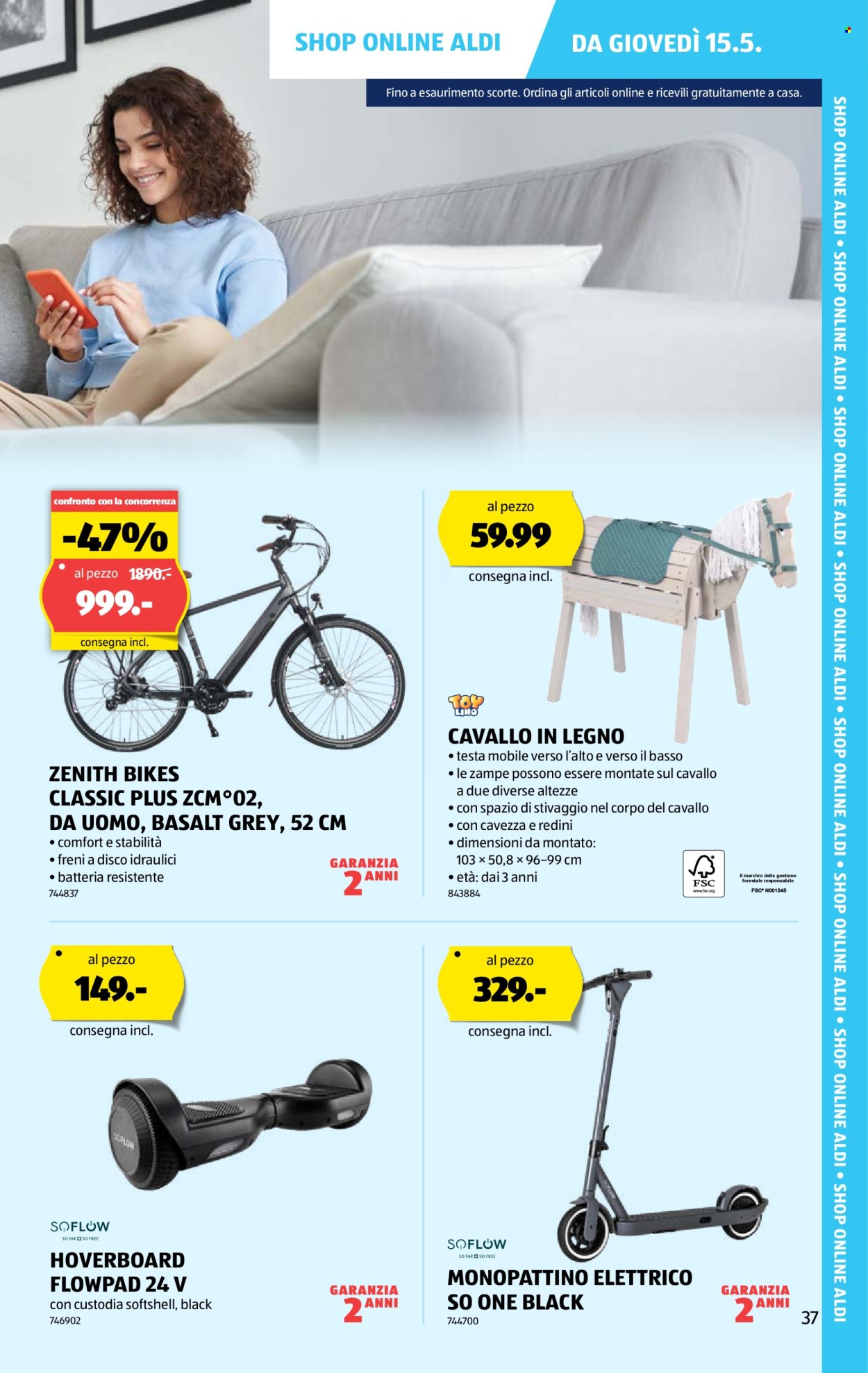 Volantino Aldi - 15.5.2025 - 21.5.2025. Pagina 37.