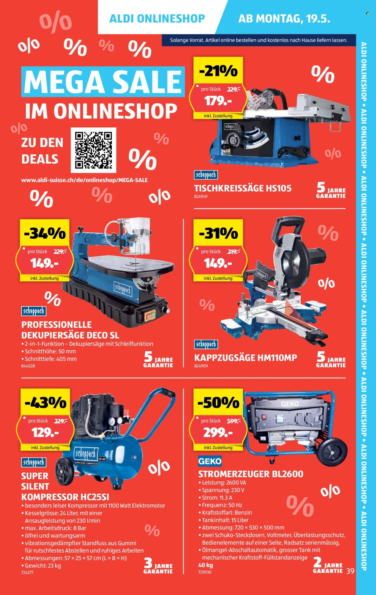 Volantino Aldi - 15.5.2025 - 21.5.2025. Pagina 39.