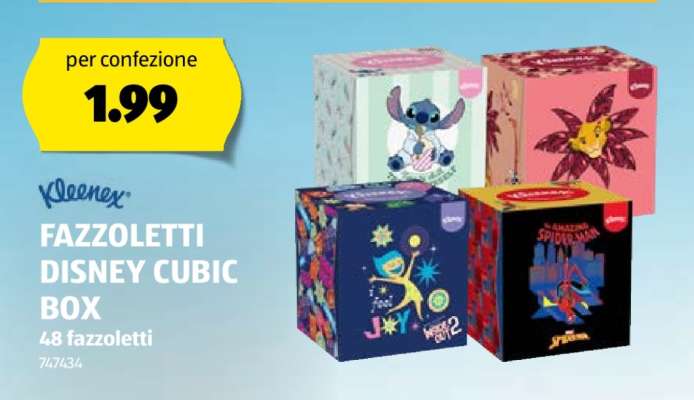 Kleenex Fazzoletti Disney Cubic Box