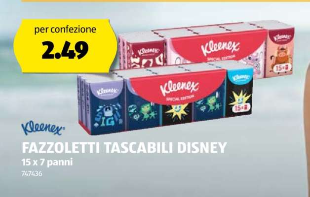 Kleenex Fazzoletti Tascabili Disney
