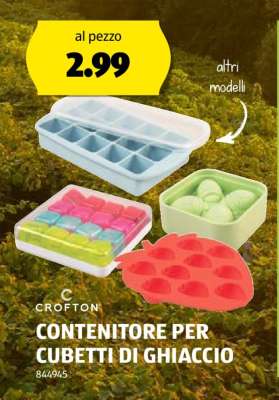 CONTENITORE PER CUBETTI DI GHIACCIO