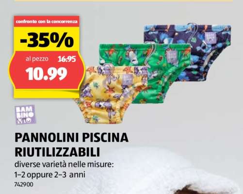 PANNOLINI PISCINA RIUTILIZZABILI
