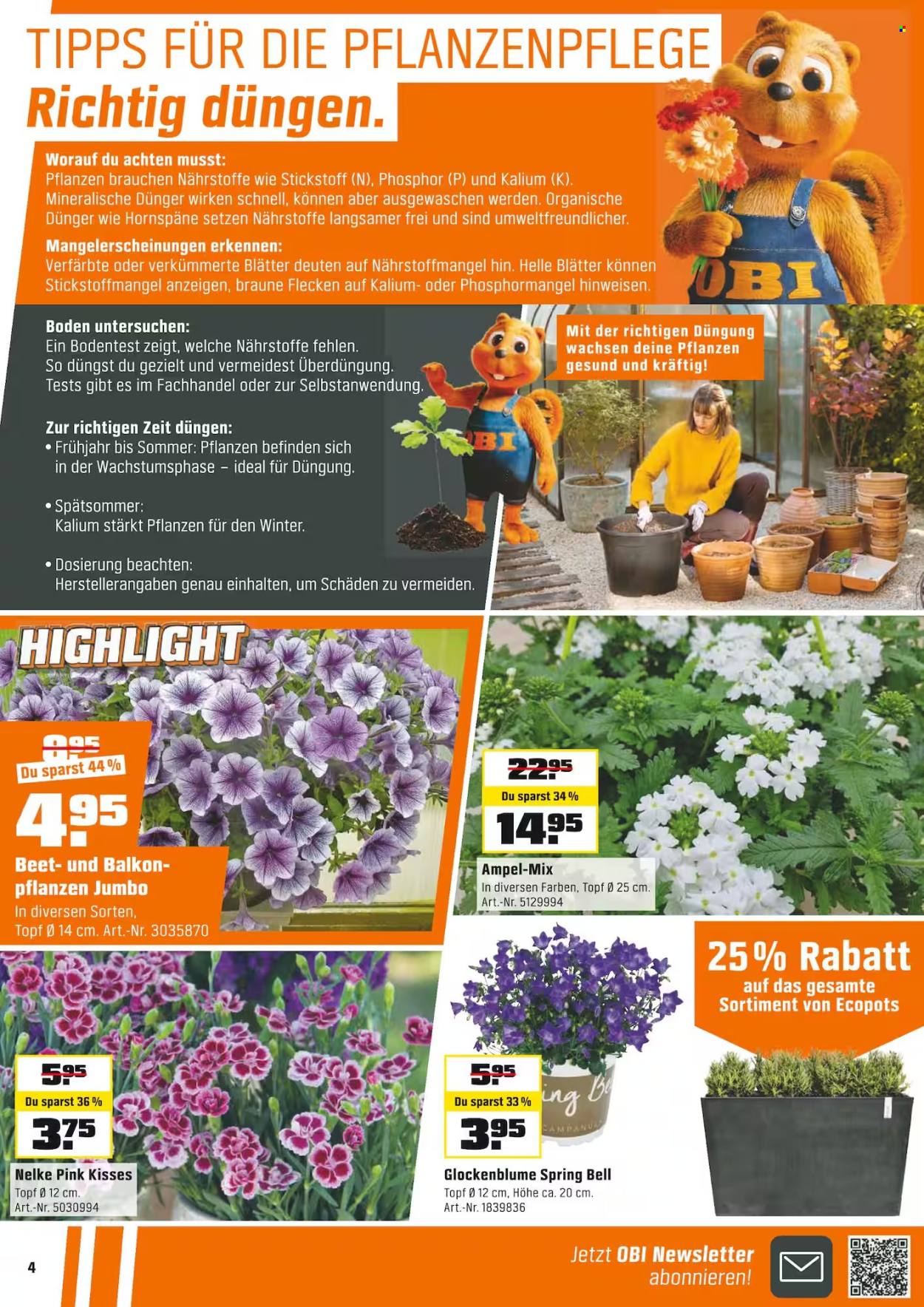Volantino OBI - 11.5.2025 - 24.5.2025. Pagina 4.