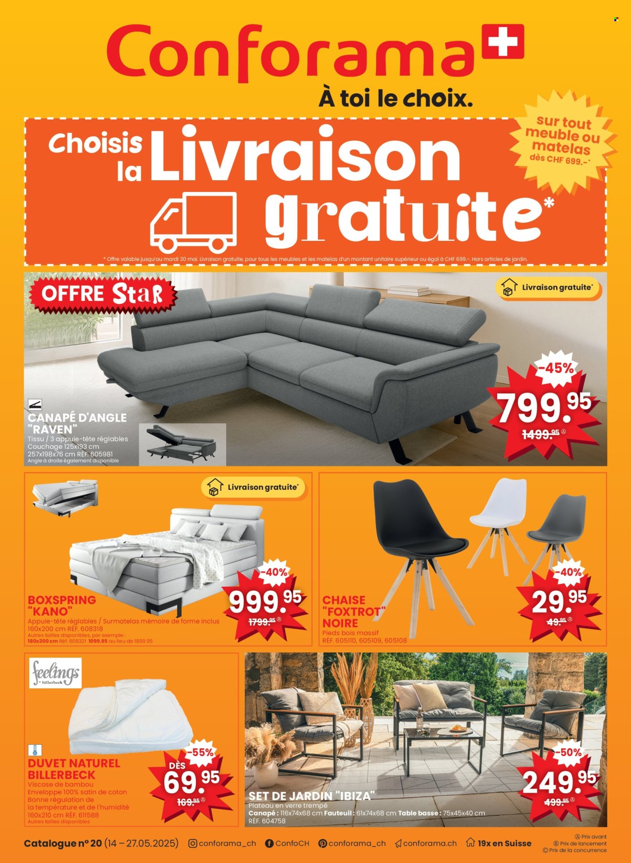 Volantino Conforama - 14.5.2025 - 27.5.2025. Pagina 1.