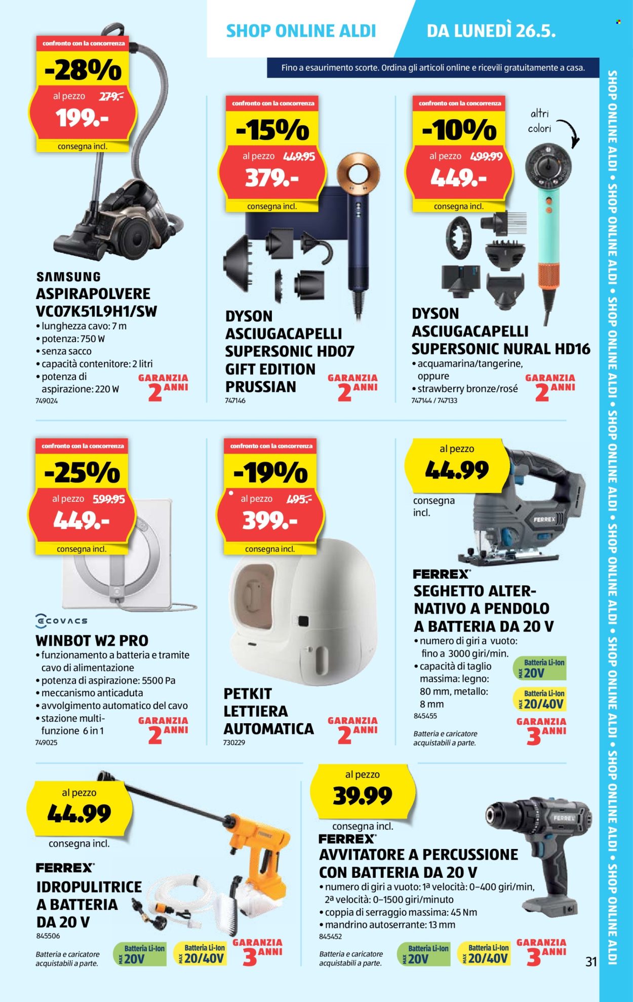 Volantino Aldi - 22.5.2025 - 27.5.2025. Pagina 31.
