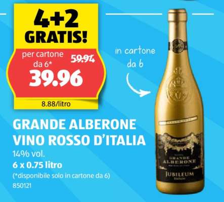 GRANDE ALBERONE VINO ROSSO D’ITALIA