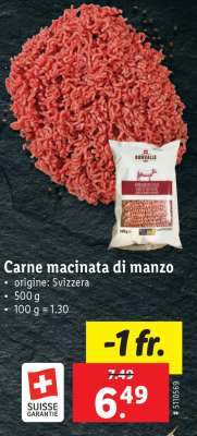 Carne macinata di manzo