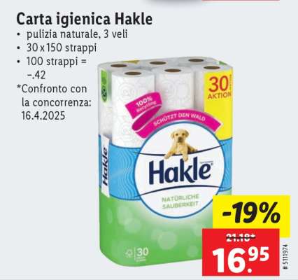Carta igienica Hakle