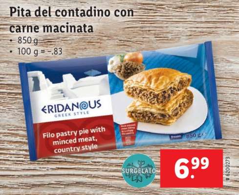 Pita del contadino con carne macinata